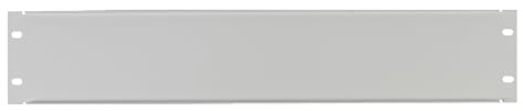 SABAJ M&D Rack-Blende 19 Zoll – DC01-Stahl (Grau, 2 HE)