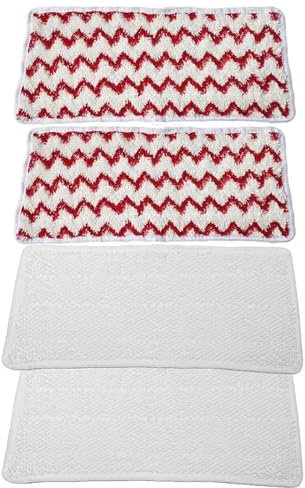 XYWOPO 4 pièces chiffons en microfibre, for vapeur, for nettoyeur à XXL Power Pad, lavables for balayeuse de Robot, tampons nettoyage sol, housses remplacement Tampon pour robot serpillière