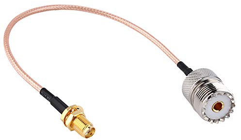 TengKo Handheld Antenna Adapter Cable SMA Femenino a UHF SO-239 Conectores Femeninos 15cm para Wouxun Baofeng Quasheng Linton Conecta Base UHF y Antenas Móviles