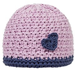 Döll Mädchen Topfmütze Strick Mütze, Rosa (Mauve Mist 7460), 45