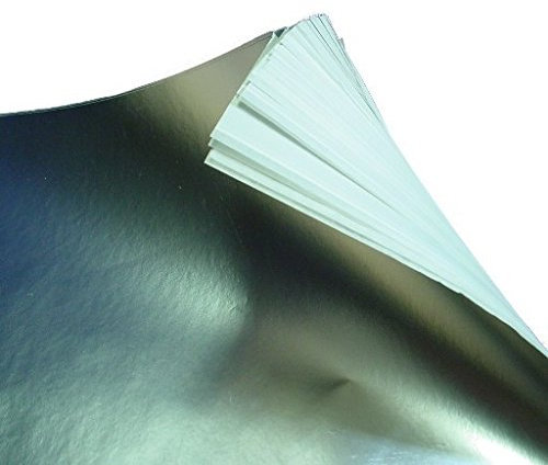 Alu Folie mit Pergamentpapier (10 Blatt) 37 x 49 cm
