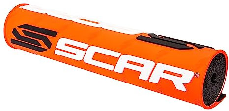 SCAR Lenkerpolster Lenker mit Mittelstrebe moto cross quad dirt bike Enduro - Orange fluo