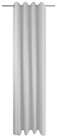 Startex Ösenschal Vorhang Natur Uni Blickdicht Lichtdurchlässig HxB 245x145 cm - Dekoschal Gardine Creme