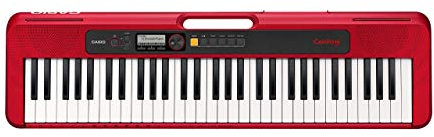 Casio CT-S200RDC5 61 Key Portable Electronic Keyboard in Red with Dance Music Mode