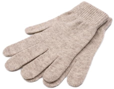 iMongol 100% Pure Cashmere Women Men Full Fingers Signature Gloves Mittens -Warm Wool -FBA… (Camel)