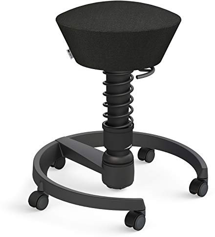 aeris Swopper – Ergonomischer Hocker – Bürohocker höhenverstellbar – Vielseitiger Schreibtischstuhl für einen gesunden Rücken – Bürostuhl mit Rollen, Feder Standard