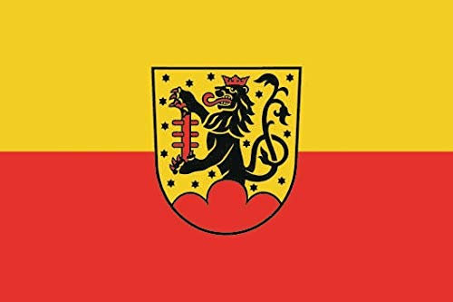 U24 Aufkleber Löwenberger Land Flagge Fahne 8 x 5 cm Autoaufkleber Sticker