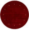 carpetfine Wollteppich Gabbeh Uni Rund Rot Ø 120 | Moderner Teppich für Wohn- und Schlafzimmer
