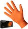 Mercator Gants en nitrile POWERGRIP, sans poudre, orange, taille : XL - 50 pièces