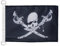 AZ FLAG Bootsflagge Pirat Brethren Of The Coast 45x30 cm, Aussenverwendung - Piraten Totenkopf Bootsfahne Aus Gestricktem Polyester Mit Plastikringen
