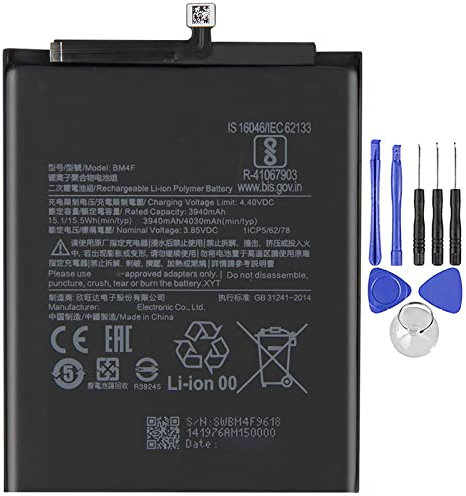 Akku kompatibel mit Xiaomi Mi 9 Lite / A3 BM4F 4030 mAh hohe Kapazität mit Demontage-Set im Lieferumfang enthalten