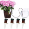 Irrigazione a Goccia, MKNZOME 4 Pezzi Irrigazione Automatica Vacanza Piante Irrigazione Kit Irrigazione Giardino per Piante Fiori da Interno ed Esterno
