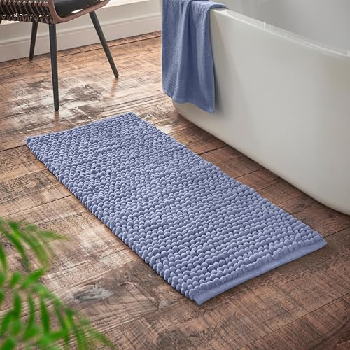 Bianca Aspen Bobble 50x120 cm Bath Runner Blue