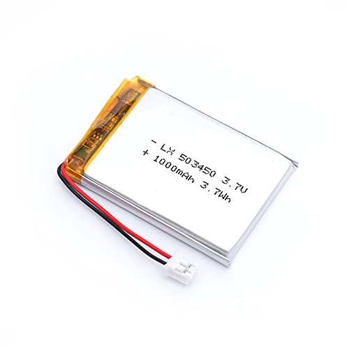 503450/523450 1000mAh 3.7V polymère Lithium Batterie Rechargeable Li-ION Batterie JST PH2.0 2pin pour GPS téléphone Intelligent DVD MP4 MP5