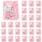 50 Pezzi Scatoline Bomboniere Battesimo, Elefante Rosa Portaconfetti Nascita Bambino, Carta Regalo Decorazione Confetti con L'amore Bigliettini e Nastro per Festa Battesimo Compleanno Matrimonio