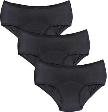 femtis 3tlg. Perioden Unterwäsche-Set LENE Baumwoll Slip | Saugstarke Menstruationsunterwäsche für starke Blutung | Periodenunterhose für Frauen | Alternative zu Tampons & Menstruationstassen | M