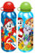HOVUK 2 Stück blaue und aquamarinfarbene PAW Patrol Aluminium-Wasserflaschen, schadstofffrei und wiederverwendbar, 21 cm, auslaufsicher, Kinder-Trinkflasche, Picknick und Sommergeschenk