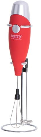 ADLER Camry Milchaufschäumer mit Schneebesenaufsatz - Ei-Schneebesen, 2xAA Batterien