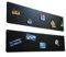 STALFORM 2 pizarras magnéticas negras de 80 x 22 cm, de acero inoxidable, para cocina, oficina, habitación infantil