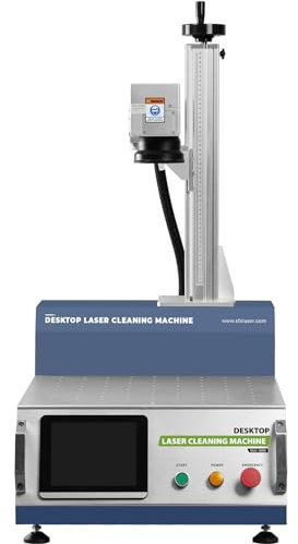 LYXCTECH Máquina de limpieza láser pulsada 200W Máquina láser de diseño de escritorio para limpieza y soldadura Limpiador láser de mano Removedor de óxido láser Limpieza fina