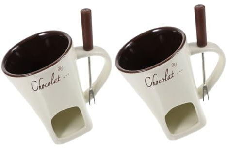 PRETYZOOM 2 Ensembles Plats Réchauds Pot De Fusion Pot Chauffe-beurre Chauffe Théière Creuset De Chocolat Fondoir à Beurre Pot De Chocolat En Acier Inoxydable Chauffage Blanche