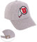 University of Utah Baseballmütze UT Utes mit Krempe, bestickt, verstellbarer Stoffriemen, für Erwachsene (Stil K), Grau, GRAU, Einheitsgr��e