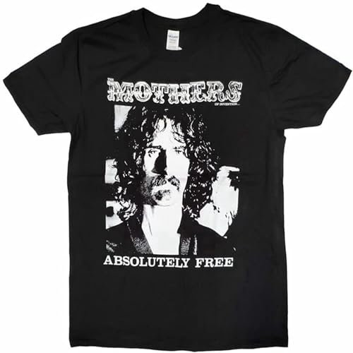 CUTLERY SUIT Men's Frank Zappa T Shirt - Absolutely Free Black & White Cover Mothers Black XXL