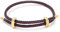 Viwind Armband Damen Verstellbare Stahldraht Armbänder 23cm Geflochten Armreif Titanstahl-Gewebtes Armschmuck Freundschaftsarmband Mit Geschenkbox (Dunkelbraun)