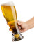 JINQFENG Vasos de Cerveza con Tallo Vaso de Cristal, Base de Lámina Dorada 0,3L / 0,5L Jarra de Cerveza para Ale Lager, Vino de Sidra, Jugo, Té Helado, Juego de 2,465ml
