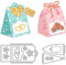 DELORIGIN 3D Stanzformen Für Geschenkboxen, Geschenktüten Metall Stanzformen Stanzschablonen Neuheiten 2025 StanzschablonenPrägeschablonen Für Hochzeit DIY Prägungen Scrapbooking Basteln