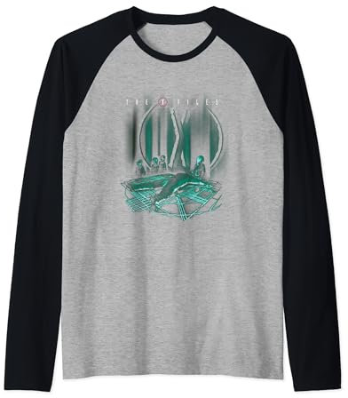 X-Files Alien Human Experiment Test Neon Big Chest Poster Raglan