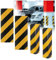 Protecteur de mur de garage, bandes d'avertissement d'angle de voiture, protection d'angle de colonne murale en mousse for garages de stationnement, protecteur de bord de mur réfléchissant(10pcs)