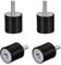 QLEUIFT 4 Stück Motorlager Schwingungsdämpfer M8 Anti Vibration Gummilager Gummi Motorlager Silentblock Gummipuffer Klimaanlage Gummipuffer für Motor Generator Kompressor VD25 * 30 M8 * 20