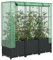 ShGaxin Hochbeet mit Gewächshaus-Aufsatz Rattan-Optik 120x40x138 cm, Palettenrahmen, Hochteich, Gemüsebeet, Kräuterregal Balkon, Blumenbeet, Kräuterspirale, Tomatenbeet, Pflanzhochbeet - 4015815
