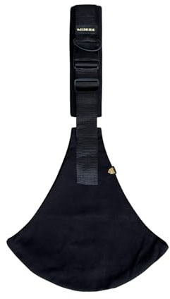 Wildride Kindertrage in der Leinen Kollektion (Hüfttrage) (Black Leinen)