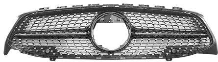 YYEFNMAZ Kompatibel for Mercedes-Benz CLA Klasse 2020–2023 W118 C118 GT Stoßstange Panamericana Grill Lufteinlassgitter Frontstoßstangenabdeckung Autoteile(Diamonds-Black)