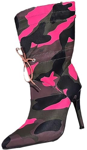 Stivali alti al ginocchio a gamba larga da donna alla moda con fondo spesso tacco grosso stivali da donna traspiranti alla moda testa rotonda tacco grosso scarpe da donna stivali con tacco a blocco,