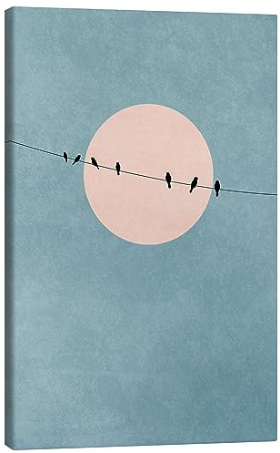 Posterlounge The Beauty Of Silence Leinwandbild | 60 x 90 cm von KUBISTIKA Türkis Wandbilder Wanddeko