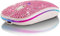 Wekity Bluetooth Mouse,Bling Dazzling 2.4GHz Rechargeable Wireless Mouse Slim Mouse with USB Receiver, Compatible with Notebook, PC, Laptop, Computer, MacBook (Pink)