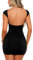 Navneet Women Mini Dress Backless Bodycon Dress Tight Sexy Dresses Party Going Out Clubbing Festival Outfits Slim Fit Black S
