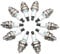 Tool accessories Spark Plug BM6A L7T for Compatible with Chainsaw Strimmer Blower Hegde Timmer Lawn Mower Compatible with Stihl FS55 FS55C FS46 FC55 FS38 FS45 FS55 HL45 HS45 KM55 FS120 FS200 FS250 FS3