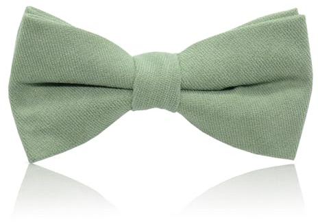 THXFUNAREA Papillon da Uomo Regolabile Con Gancio, Bambino e Neonato - Cravatta Verde per Matrimoni, Feste, Balli, Cerimonie e Festival