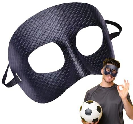 Pro Shield-Maske – Kollisionsschutz, Sportschutz, verstellbare Sicherheitsabdeckung, leichte Aufprallausrüstung | Gesichtsschutz mit gebrochener Nase für Fußball, Basketball, Training, Erholung, sport