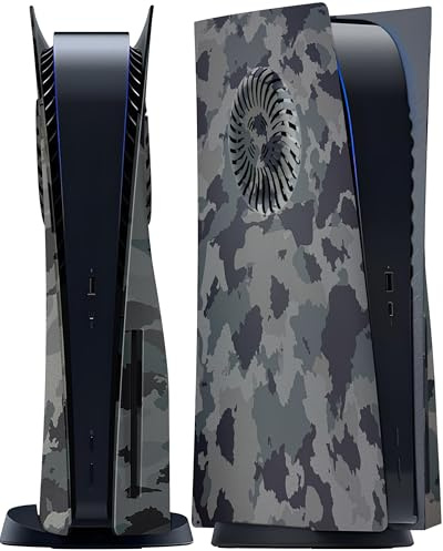 Joso Faceplate pour PS5 Disc Edition, boîtier de rechange anti-rayures et anti-poussière pour console PS5 (CD-ROM) avec ventilation de refroidissement, plaques pour accessoires PS5, installation
