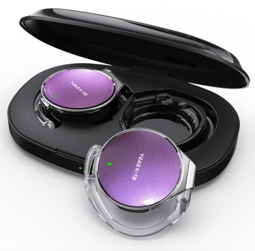 On Ear Headphones Bluetooth 5.4, Noise Cancelling Open Ear Headphones Wireless, Water-Drop Shaped Clip On Sport Headset Bluetooth with 4 Microphone, Comfort Fit Earphones with Long Battery Life