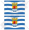 ZEELAND Provinz Flagge, Fahne Niederlande, Zeeland Niederländisch 100mm Auto & Motorrad Aufkleber, x2 Vinyl Stickers