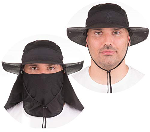 The Friendly Swede Sonnenhut Damen und Herren - 2 Stück Sommerhut mit UV Schutz UPF 50, ideal als Safarihut, Fischerhut, Anglerhut, Gartenhut, Campinghut, Buschhüte, Bucket Hat