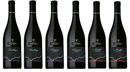 Confezione 6 bottiglie | 3 tipologie di Vino Rosso Trentino DOC: Lagrein | Teroldego | Merlot - Cantina Aldeno - Athesim Flumen
