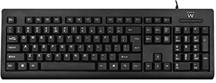 Ewent EW3190 Clavier USB QWERTY US International Noir