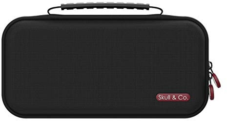 Skull & Co. Maxcarry Tasche Lite für Nintendo-Switch-Lite - Tragbare Hartschalen-Reiseschutztasche mit Stauraum für Switch Lite-Konsole, GripCase Lite und Zubehör (Schwarz)